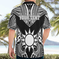 Personalised Taiwan Hawaiian Shirt Austronesian Tribal Tattoo Black - Polynesian Pride