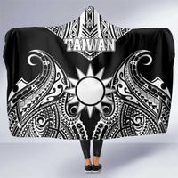 Taiwan Hooded Blanket Austronesian Tribal Tattoo Black - Polynesian Pride