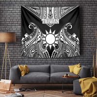 Taiwan Tapestry Austronesian Tribal Tattoo Black - Polynesian Pride
