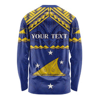 Personalised Tokelau Happy Tokehega Day Long Sleeve Shirt Polynesian Tribal Tattoo LT05 - Polynesian Pride