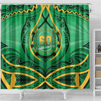 Cook Islands Constitution Day Shower Curtain 60th Anniversary - Polynesian Pride