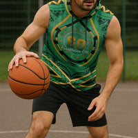 Cook Islands Constitution Day Sleeveless Hoodie 60th Anniversary - Polynesian Pride