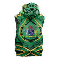 Cook Islands Constitution Day Sleeveless Zip Hoodie 60th Anniversary LT05 - Polynesian Pride