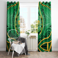 Cook Islands Constitution Day Window Curtain 60th Anniversary - Polynesian Pride