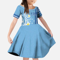 Personalised Federated States of Micronesia Family Matching Tank Maxi Dress and Hawaiian Shirt Happy 38th Independence Anniversary