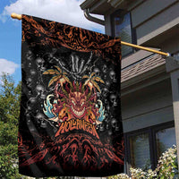Aloha Halloween Garden Flag Horror Tiki Heavy Metal Style - Polynesian Pride