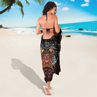 Aloha Halloween Sarong Horror Tiki Heavy Metal Style - Polynesian Pride