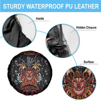 Aloha Halloween Spare Tire Cover Horror Tiki Heavy Metal Style - Polynesian Pride