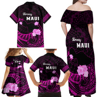 Hawaii Strong Maui Family Matching Off Shoulder Maxi Dress and Hawaiian Shirt Lahaina Is Not For Sale LT05 - Polynesian Pride