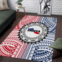 Samoa Black Saturday Area Rug Polynesian Tribal Simple Style LT05 White - Polynesian Pride