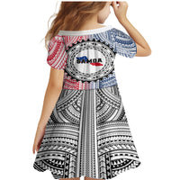 Samoa Black Saturday Family Matching Mermaid Dress and Hawaiian Shirt Polynesian Tribal Simple Style LT05 - Polynesian Pride