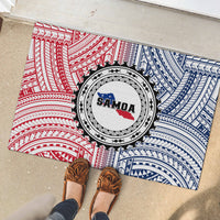Samoa Black Saturday Rubber Doormat Polynesian Tribal Simple Style LT05 - Polynesian Pride