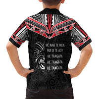 Aotearoa Toitu Te Tiriti Family Matching Short Sleeve Bodycon Dress and Hawaiian Shirt New Zealand Honour The Treaty LT05 - Polynesian Pride