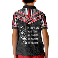 Aotearoa Toitu Te Tiriti Kid Polo Shirt New Zealand Honour The Treaty