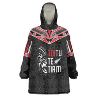 Aotearoa Toitu Te Tiriti Wearable Blanket Hoodie New Zealand Honour The Treaty
