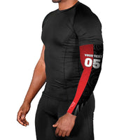 New Zealand And England Rugby Custom Arm Sleeves Red Rose Mix Maori Pattern - Polynesian Pride