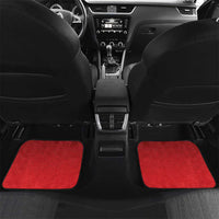 New Zealand And England Rugby Custom Car Mats Red Rose Mix Maori Pattern - Polynesian Pride