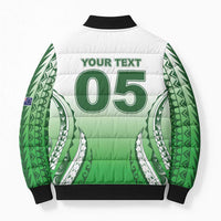 Custom Cook Islands Avaiki Rugby Bomber Puffer Jacket Go Champions - Polynesian Pride
