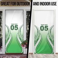 Custom Cook Islands Avaiki Rugby Door Cover Go Champions - Polynesian Pride