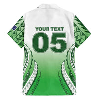 Custom Cook Islands Avaiki Rugby Family Matching Off Shoulder Short Dress and Hawaiian Shirt Go Champions - Polynesian Pride