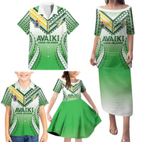 Custom Cook Islands Avaiki Rugby Family Matching Puletasi and Hawaiian Shirt Go Champions - Polynesian Pride