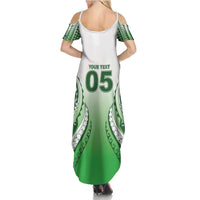 Custom Cook Islands Avaiki Rugby Family Matching Summer Maxi Dress and Hawaiian Shirt Go Champions - Polynesian Pride
