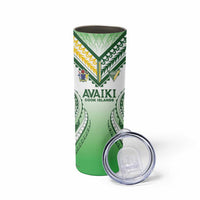 Custom Cook Islands Avaiki Rugby Skinny Tumbler Go Champions - Polynesian Pride