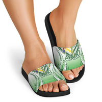 Cook Islands Avaiki Rugby Slide Sandals Go Champions LT05 - Polynesian Pride