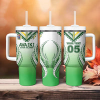 Custom Cook Islands Avaiki Rugby Tumbler With Handle Go Champions - Polynesian Pride