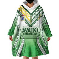 Custom Cook Islands Avaiki Rugby Wearable Blanket Hoodie Go Champions - Polynesian Pride