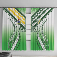 Cook Islands Avaiki Rugby Window Curtain Go Champions - Polynesian Pride