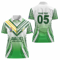 Custom Cook Islands Avaiki Rugby Women Polo Shirt Go Champions - Polynesian Pride
