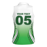 Custom Cook Islands Avaiki Rugby Women Sleeveless Polo Shirt Go Champions - Polynesian Pride