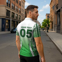 Custom Cook Islands Avaiki Rugby Zipper Polo Shirt Go Champions - Polynesian Pride