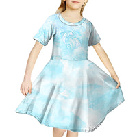 Polynesia Dolphins Under The Sea Kid Short Sleeve Dress Simple Style LT05 - Polynesian Pride