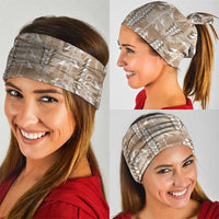 Beige Hawaii Tapa Pattern Neck Gaiter With Heliconia Vintage Style LT05 - Polynesian Pride