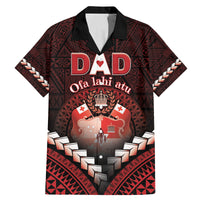 Personalised Tonga Happy Father's Day Family Matching Mermaid Dress and Hawaiian Shirt Ofa Lahi Atu Dad Polynesian Tribal