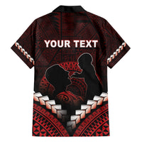 Personalised Tonga Happy Father's Day Family Matching Summer Maxi Dress and Hawaiian Shirt Ofa Lahi Atu Dad Polynesian Tribal
