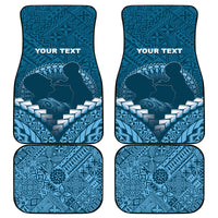 Fiji Happy Father's Day Car Mats Au Lomani Iko Dad Polynesian Tribal
