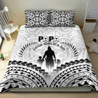 New Zealand Happy Father's Day Bedding Set Aroha Ahau Ki A Koe Papa Polynesian Tribal
