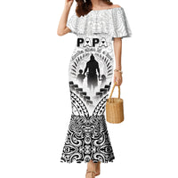 Personalised New Zealand Happy Father's Day Family Matching Mermaid Dress and Hawaiian Shirt Aroha Ahau Ki A Koe Papa Polynesian Tribal