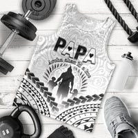 Personalised New Zealand Happy Father's Day Men Tank Top Aroha Ahau Ki A Koe Papa Polynesian Tribal