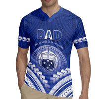 Personalised Samoa Happy Father's Day Rugby Jersey Ou Te Alofa Ia Te Oe Tama Dad Polynesian Tribal
