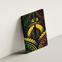 Vanuatu Happy Father's Day Canvas Wall Art Mi Lavem Yu Papa Polynesian Tribal