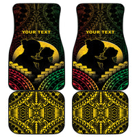 Vanuatu Happy Father's Day Car Mats Mi Lavem Yu Papa Polynesian Tribal