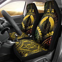 Vanuatu Happy Father's Day Car Seat Cover Mi Lavem Yu Papa Polynesian Tribal