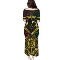 Personalised Vanuatu Happy Father's Day Puletasi Mi Lavem Yu Papa Polynesian Tribal LT05 - Polynesian Pride