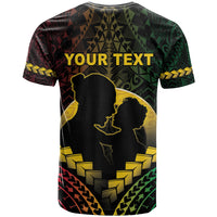 Personalised Vanuatu Happy Father's Day T Shirt Mi Lavem Yu Papa Polynesian Tribal LT05 - Polynesian Pride