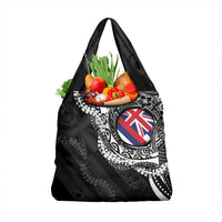 Hawaii Flag Day Grocery Bag Hawaiian Maile Lei