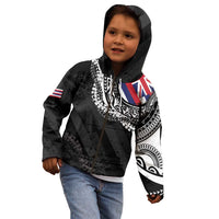 Hawaii Flag Day Kid Hoodie Hawaiian Maile Lei